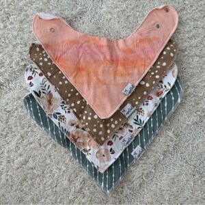 Copper & Pearl Autumn Baby Bandana Bibs